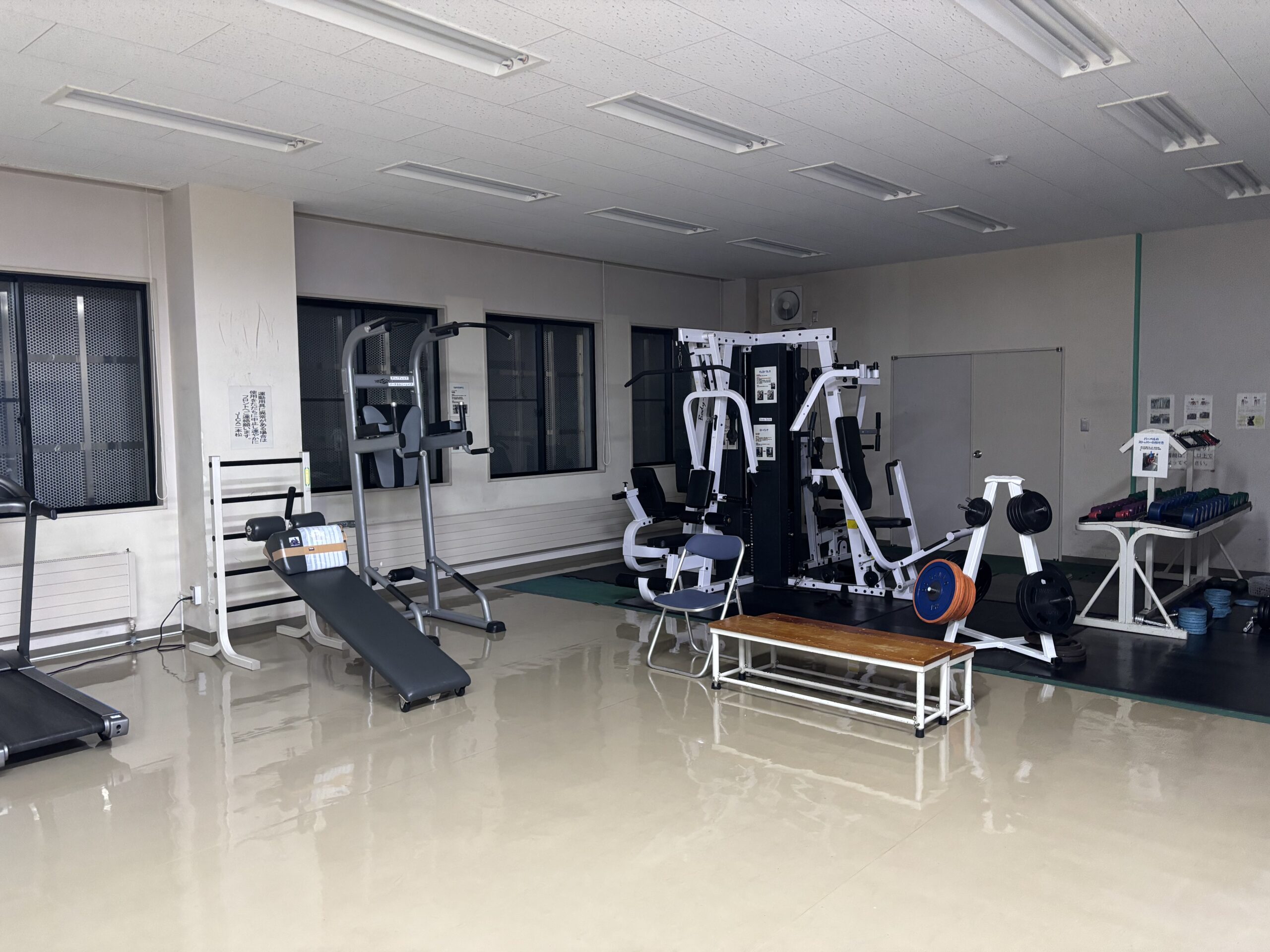 二本松訓練所のジム
