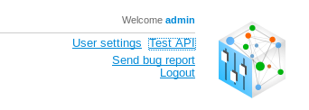 'Test API' button location