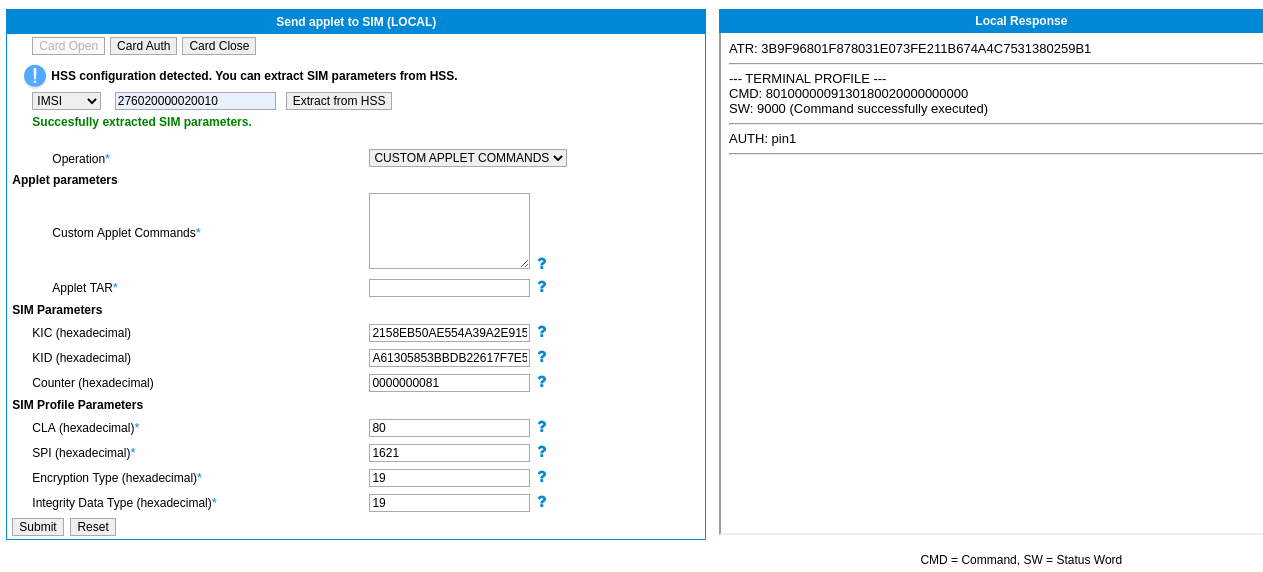 Sending custom OTA commands in Local mode 50
