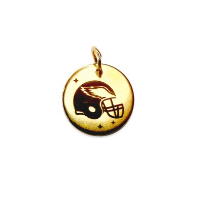 Birds Helmet Gold Charm
