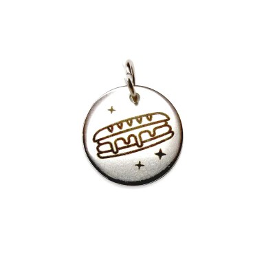 Cheesesteak Silver Charm