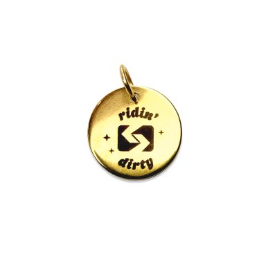Ridin' Dirty Gold Charm
