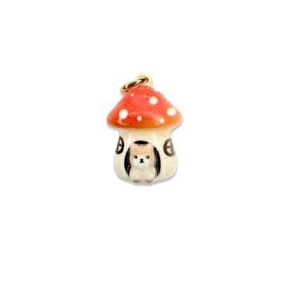 Mushroom Cat Charm