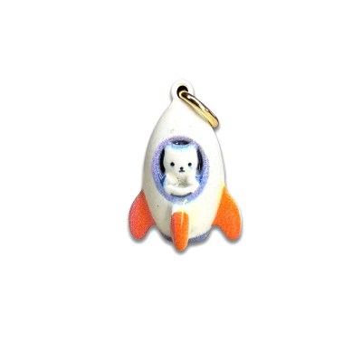 Rocket Cat Charm