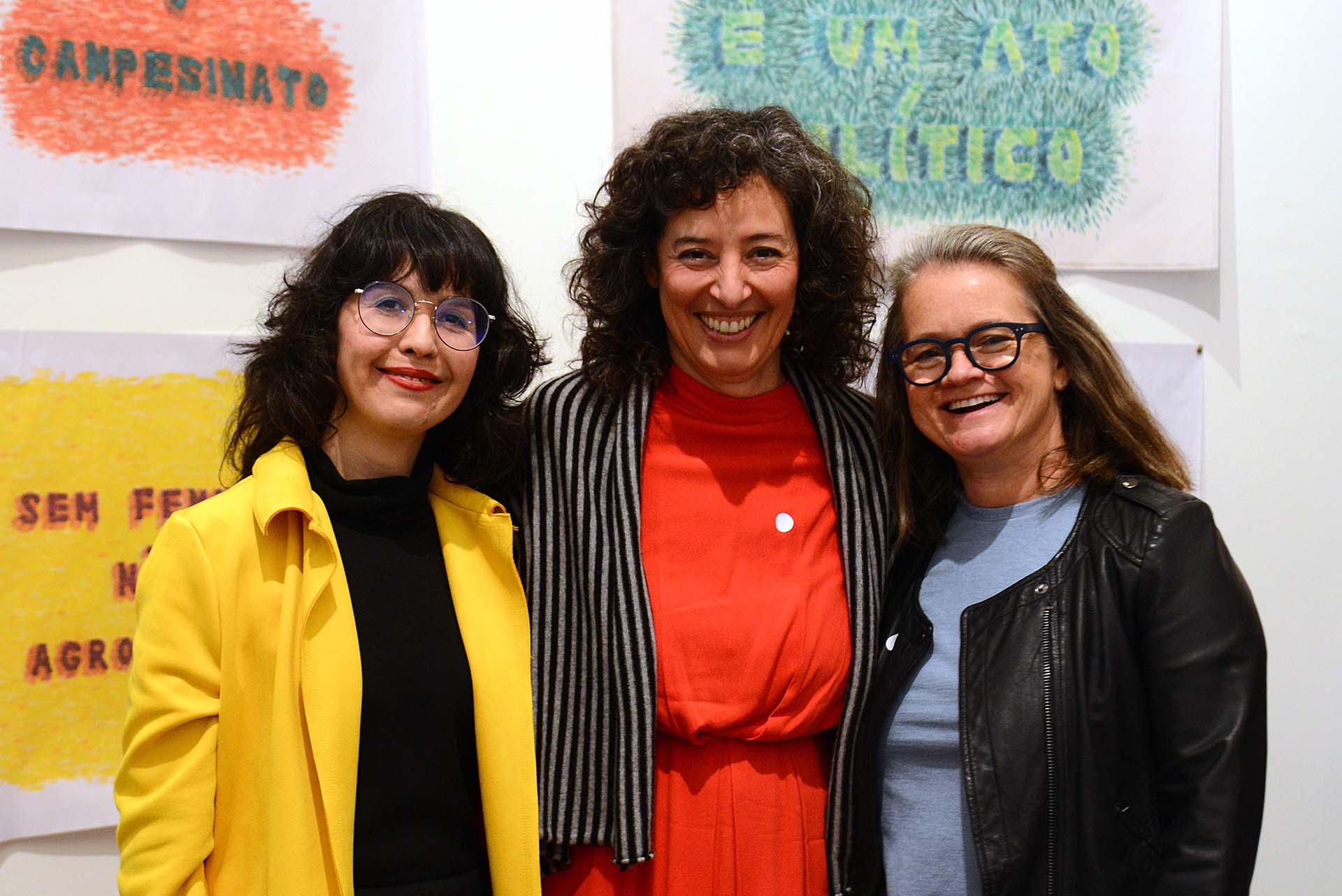 Fabiane Queiroz, Debora Santiago e Tuca Nissel - Abertura da exposição "Água se planta", de Debora Santiago