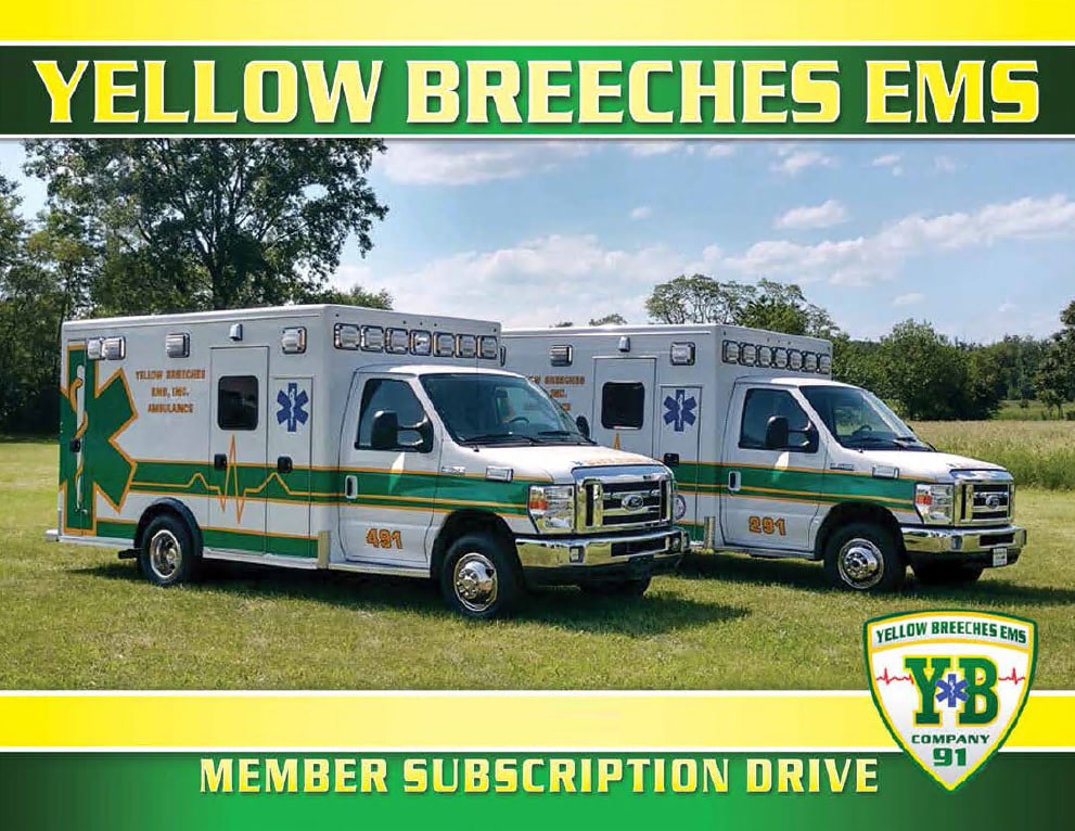 The fire department provides emergency ambulance service by paramedics highly trained in . Buy A Membership Yellow Breeches Ems Inc