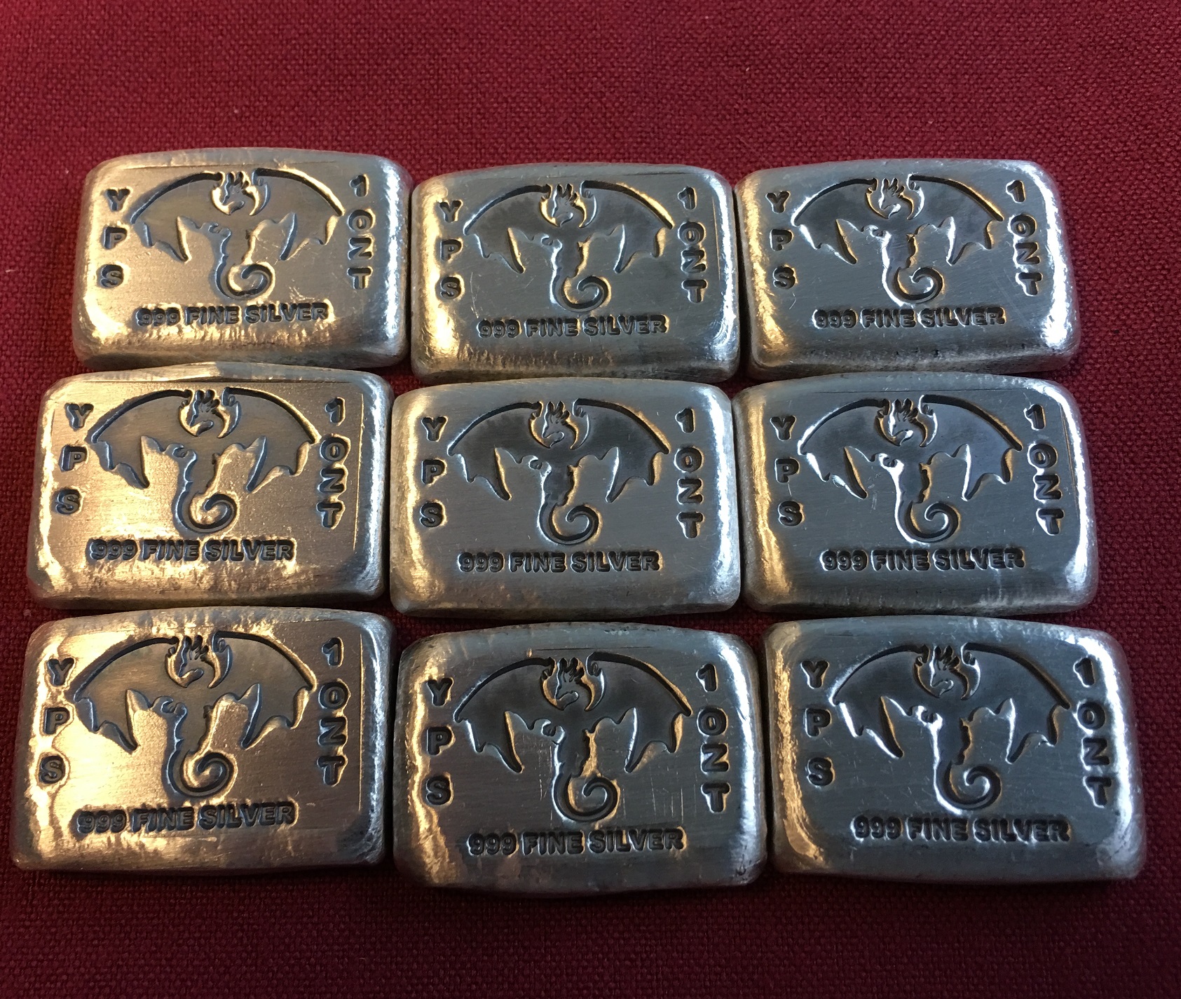ジェルソン・バイーア 刻印 銀彫刻 Figa ブラジル 御守り 1 oz Dragon Bar – Yeager's Poured Silver | 330-299-5239