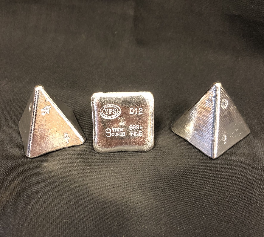 8 oz Egyptian Pyramid – Yeager's Poured Silver | 330-299-5239