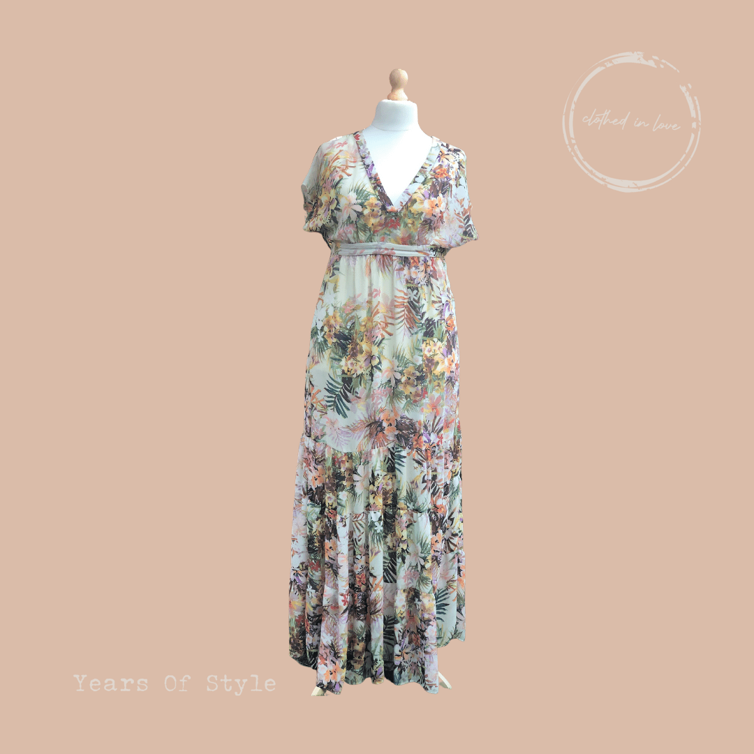 Zara floral maxi dress