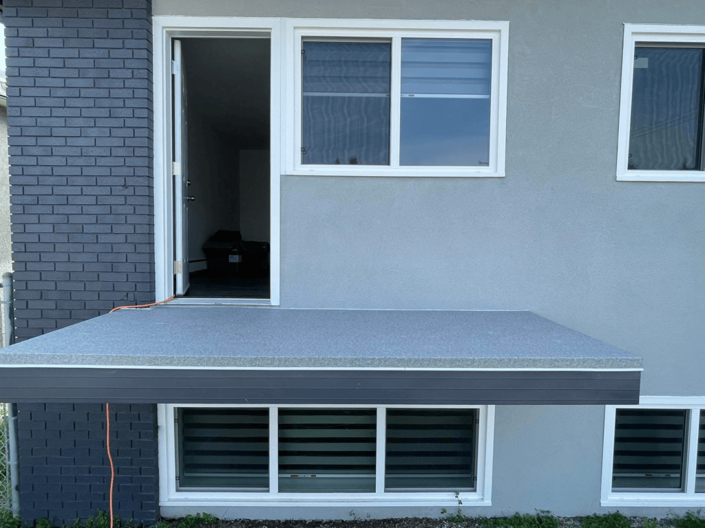 Deck over living space waterproofing Edmonton