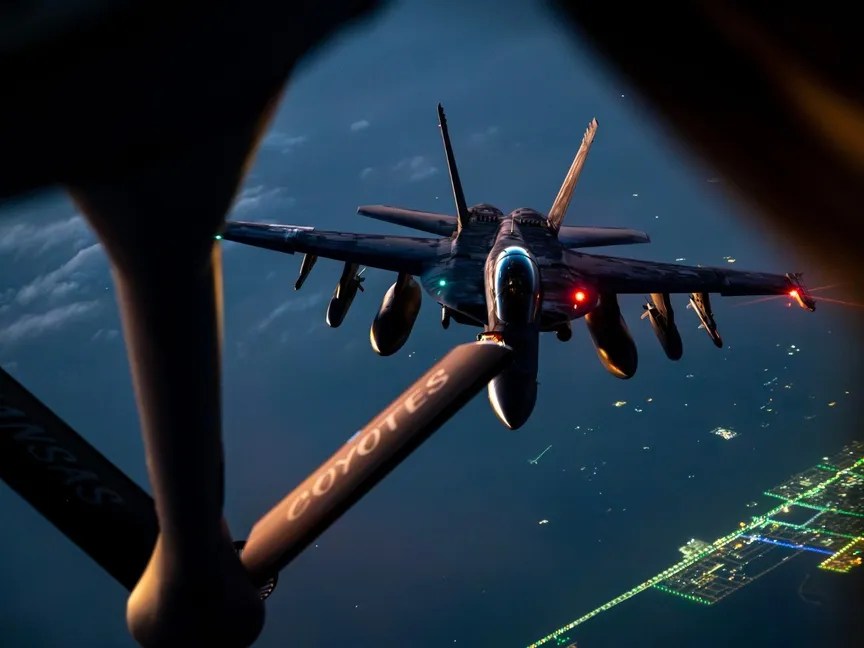 القيادة المركزية الأمريكية تعلن سقوط طائرة تزود بالوقود غرب العراق