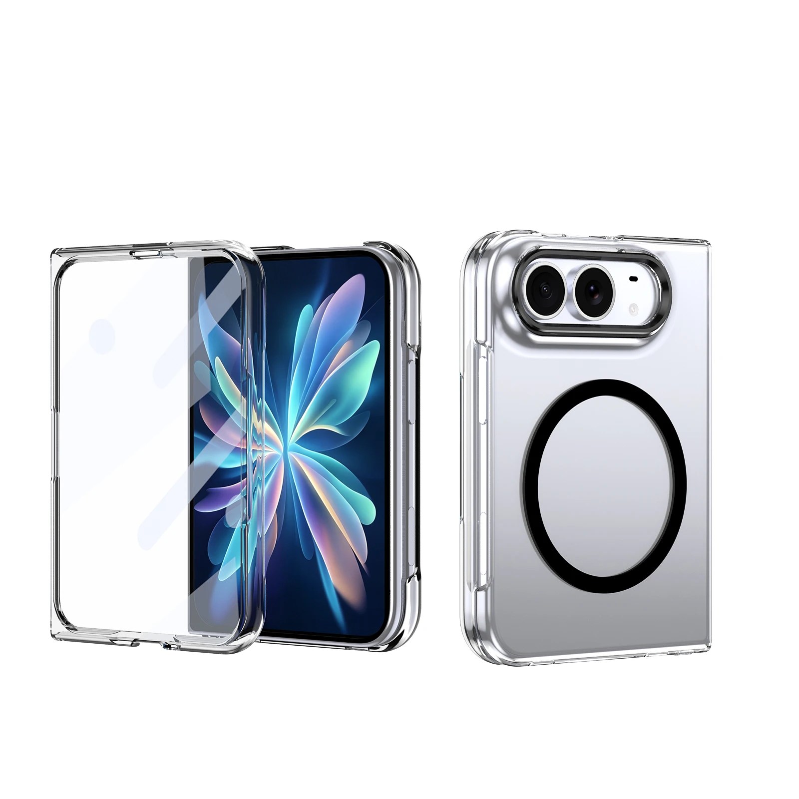 iPhone Duo anti-yellowing crystal clear magnetic case