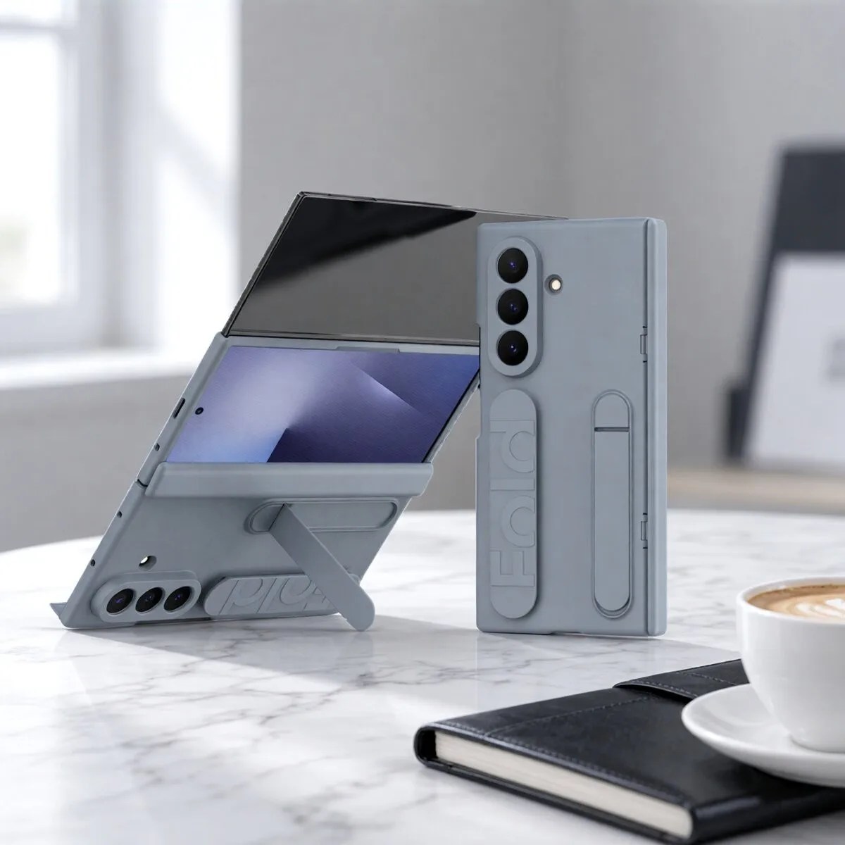 Samsung Galaxy Z Fold 8 Silicone Hand-Strap Stand Case | Wholesale
