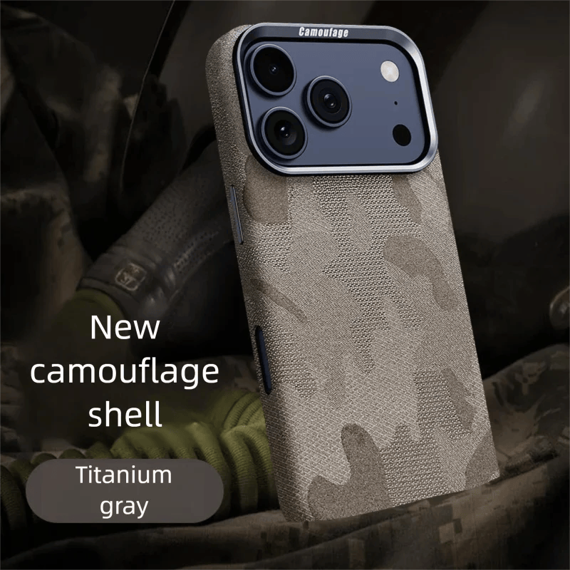 iPhone 18 Pro Max TechWoven leather camouflage magnetic case