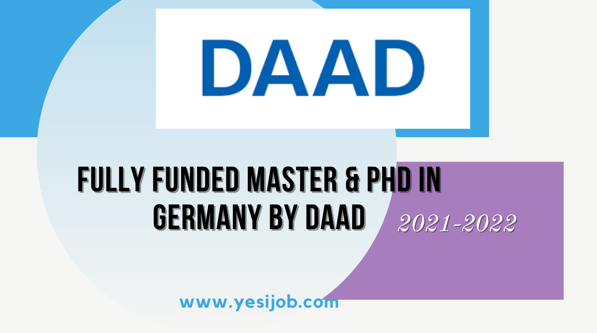 Fully Funded Master PhD In Germany By DAAD 2021 22