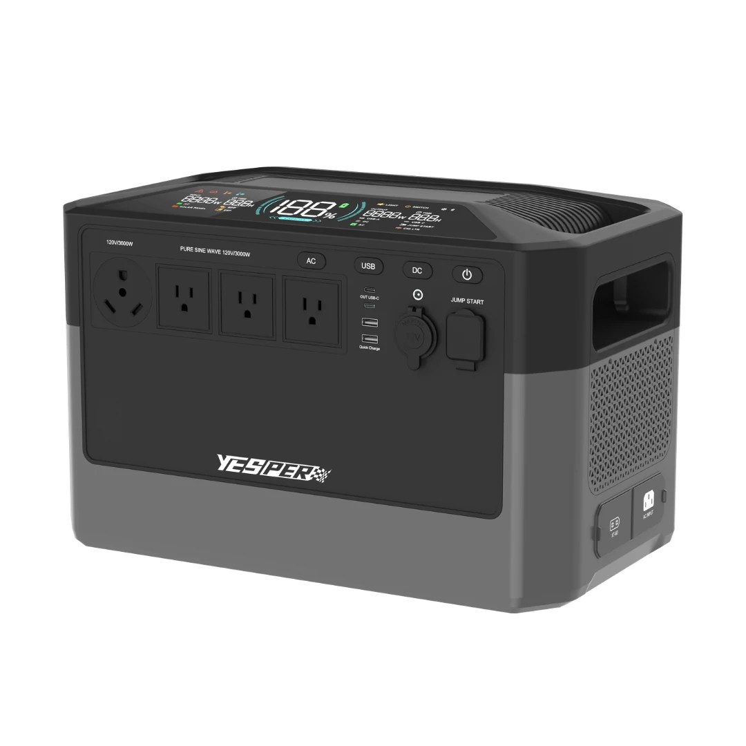 PB-115 2048Wh Solar Charging 12V Jump Starter & Portable Power Station 25kg | YESPER