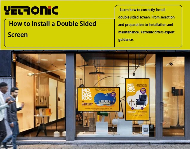 double sided screen