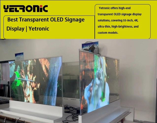 Transparent OLED Signage Display