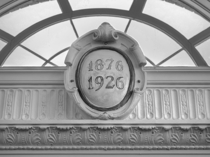 Historic detail from the former Farmers Bank building