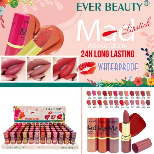 Mad Matte Lipstick 24hrs Waterproof