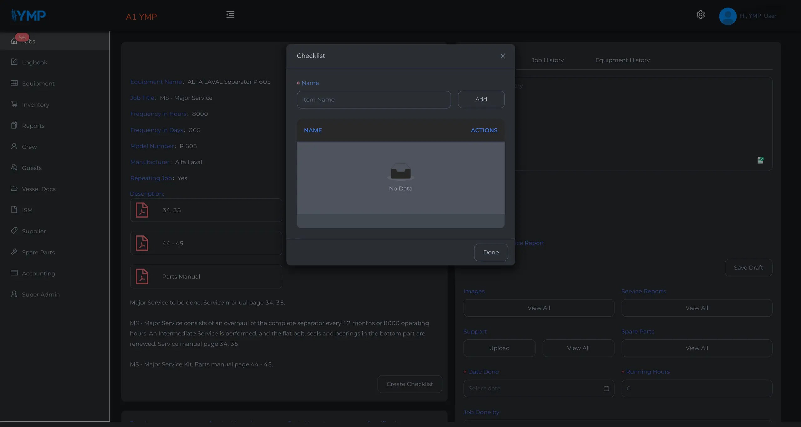 Jobs - Create a checklist
