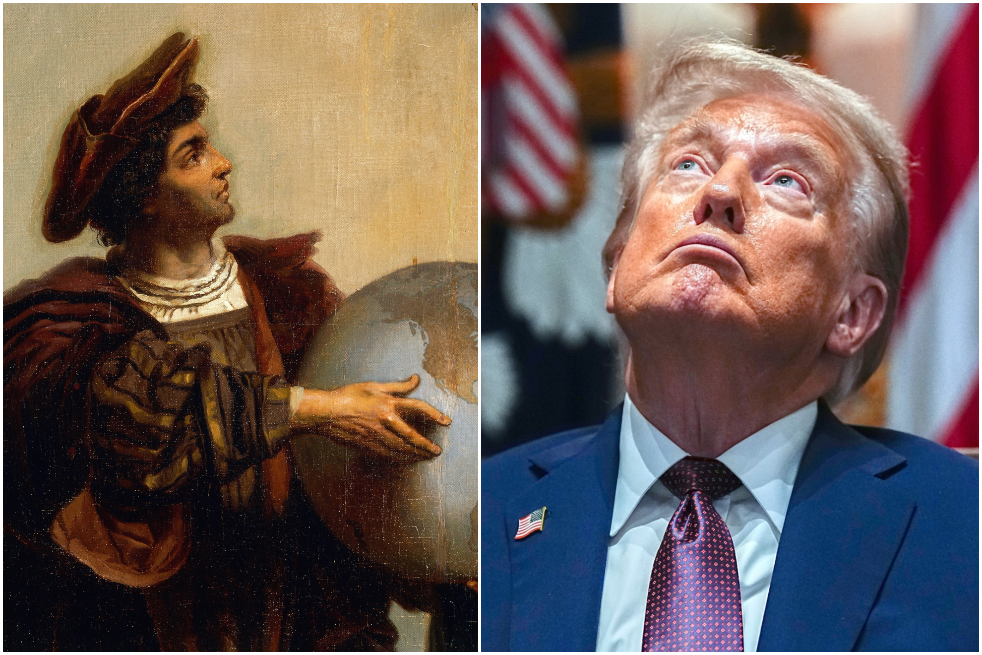 Trump lanza web para homenajear a Cristóbal Colón como «héroe estadounidense original»