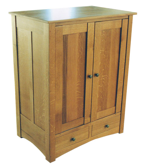 TV Cabinet with Pocket Doors