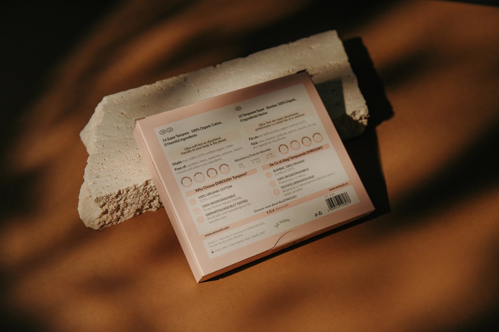 Organic and Natural Cotton Tampons