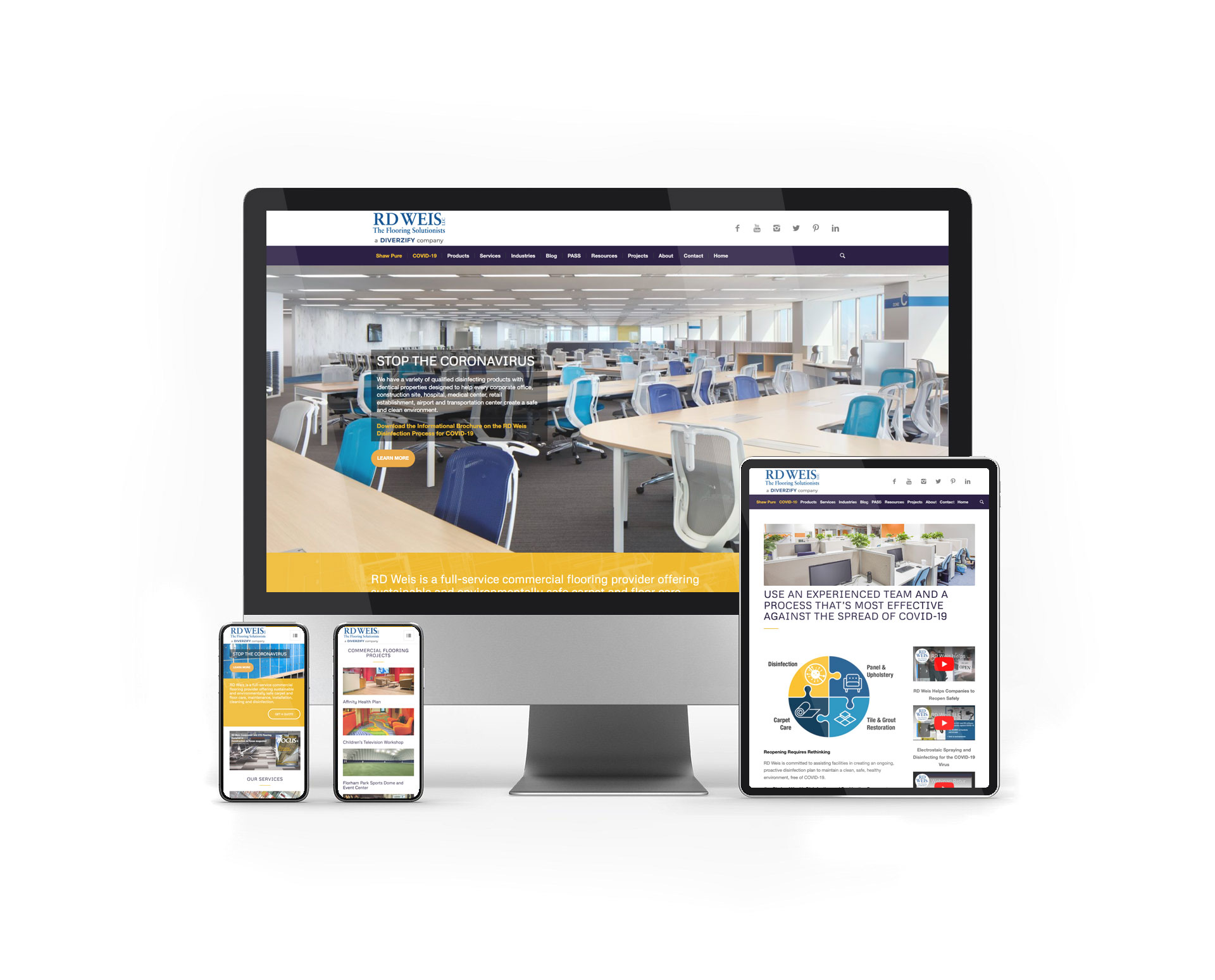RD Weis LLC responsive website