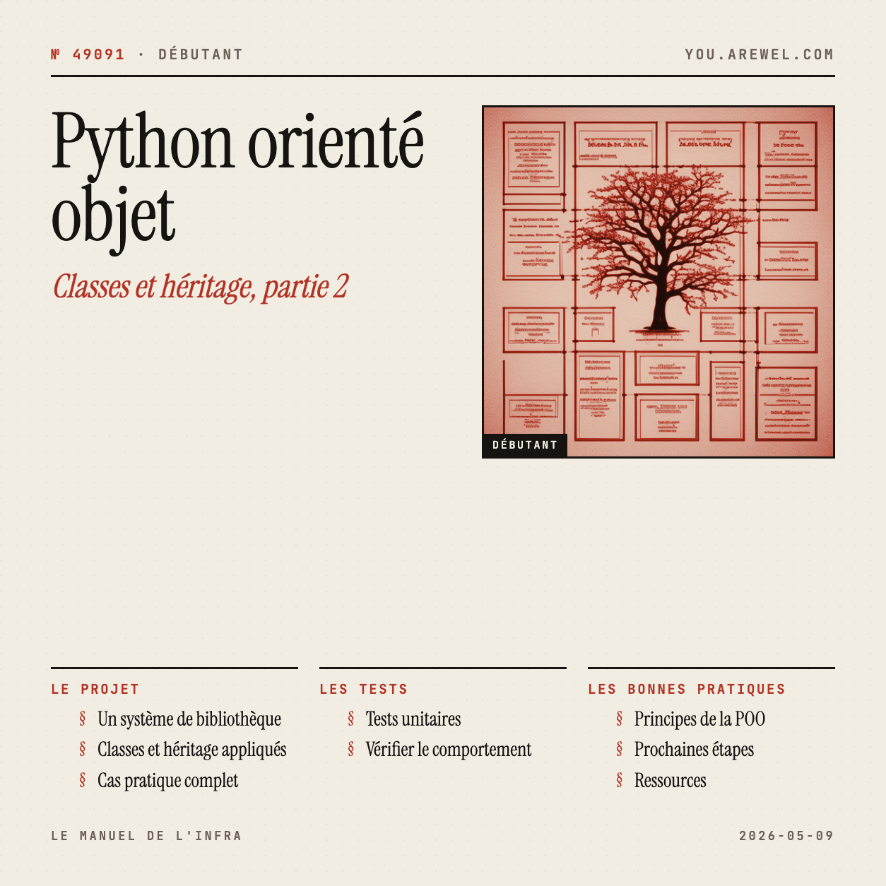 Programmation orientée objet en Python : Classes et héritage (Partie 2)