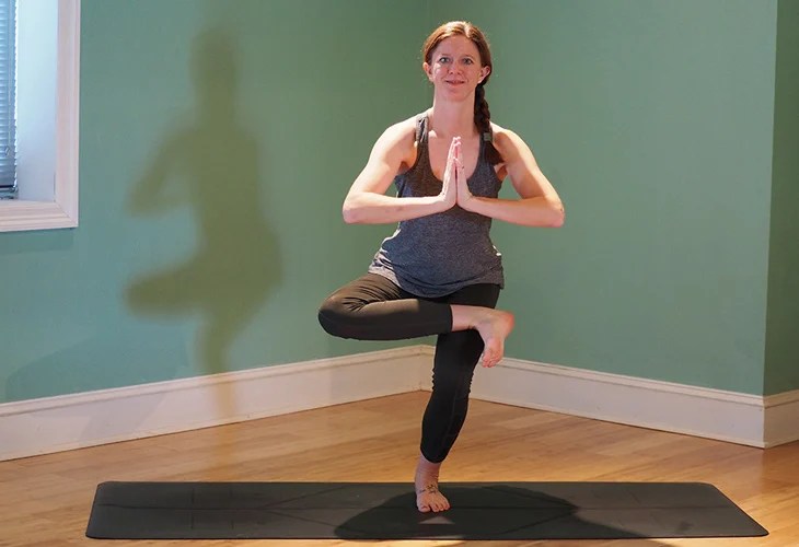 Practice this 6-step grasshopper pose tutorial