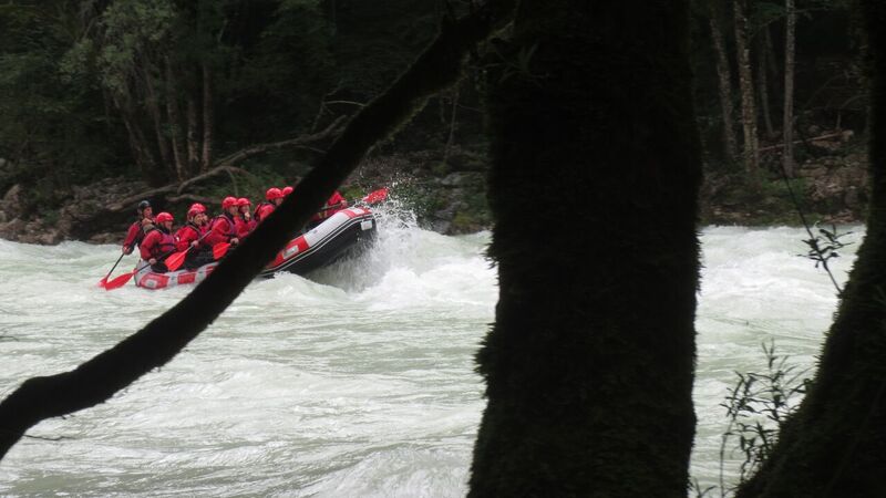 Rafting on the Emerald River in Slovenia