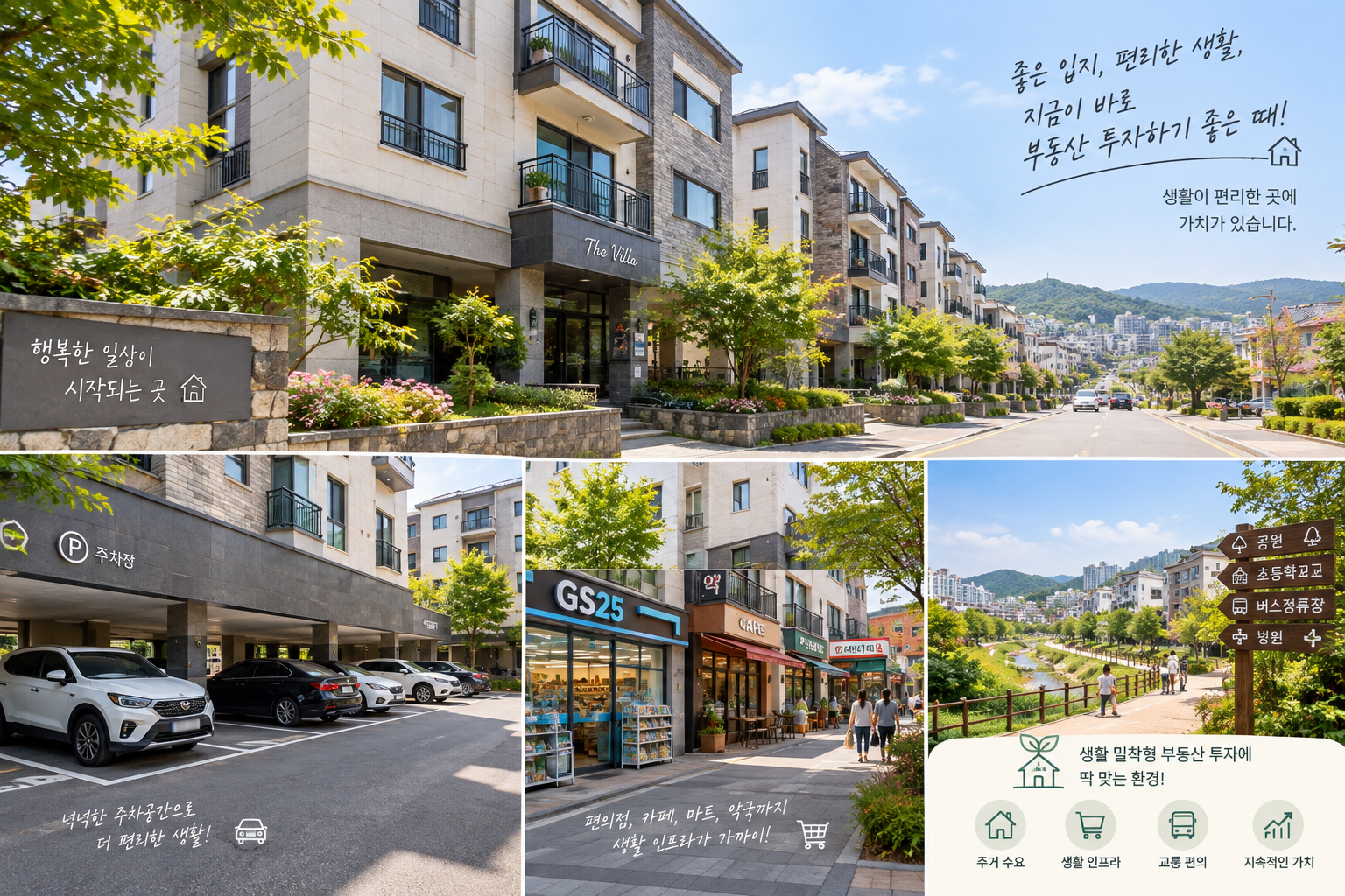 빌라와 주변 생활 환경