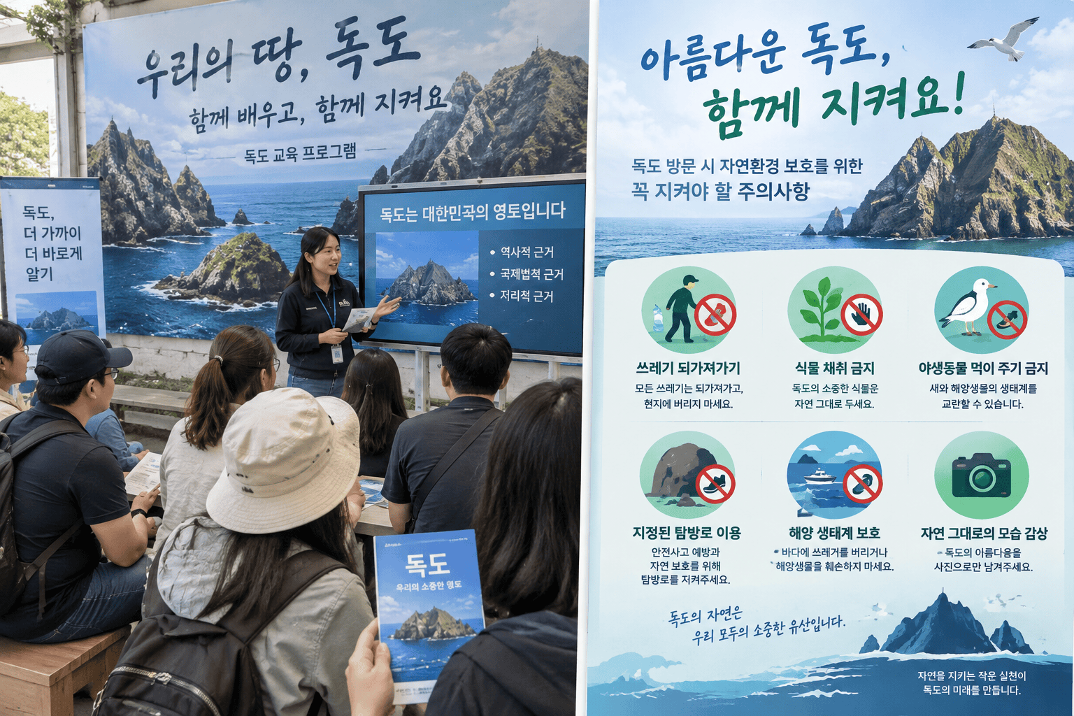 독도 교육 프로그램 참여 및 방문자 주의사항