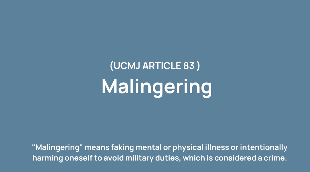 What is Article 83 of the UCMJ?