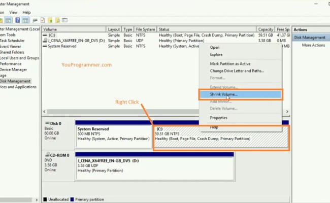 How-to-create-new-partition-windows-10 - YouProgrammer