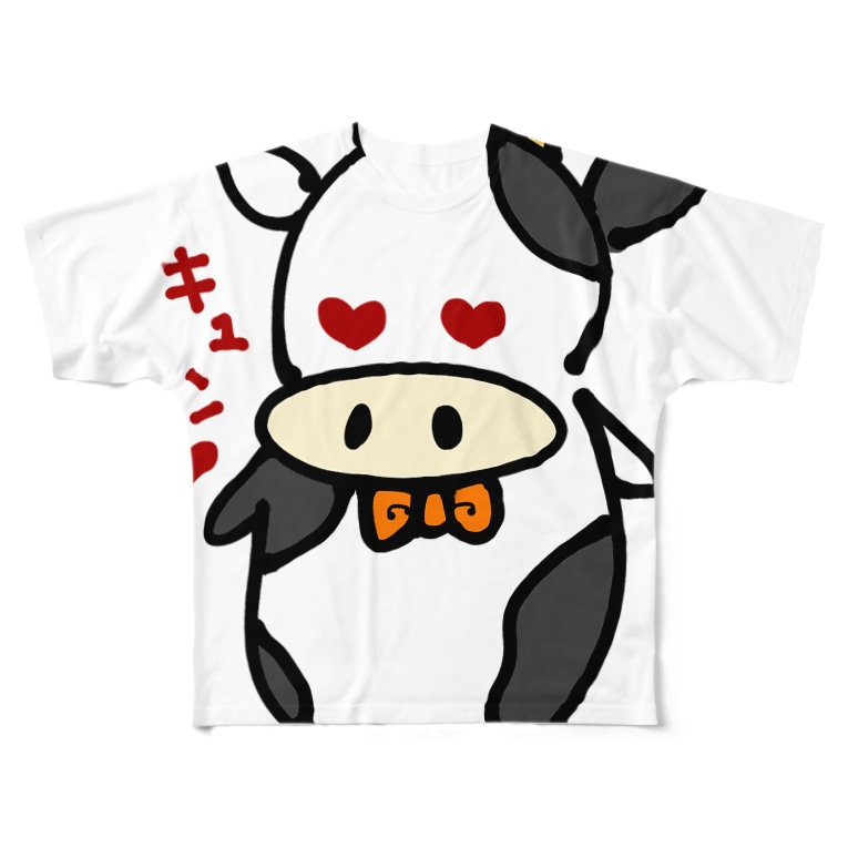 うしあきキュンだモゥ❤フルグラフィックTシャツ