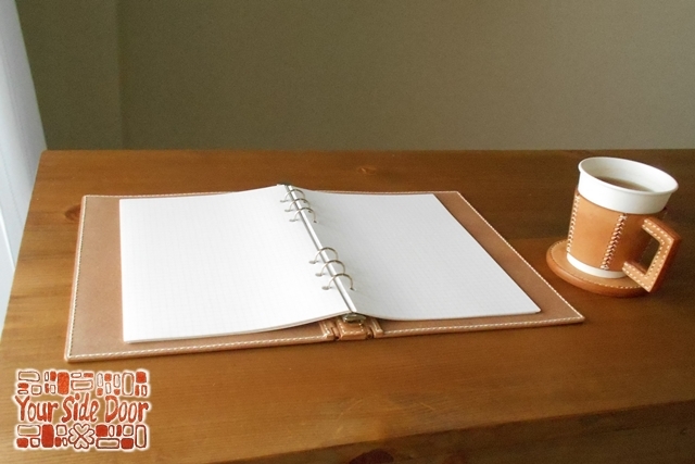 A5 レザー蝶番のシステム手帳 Natural 2