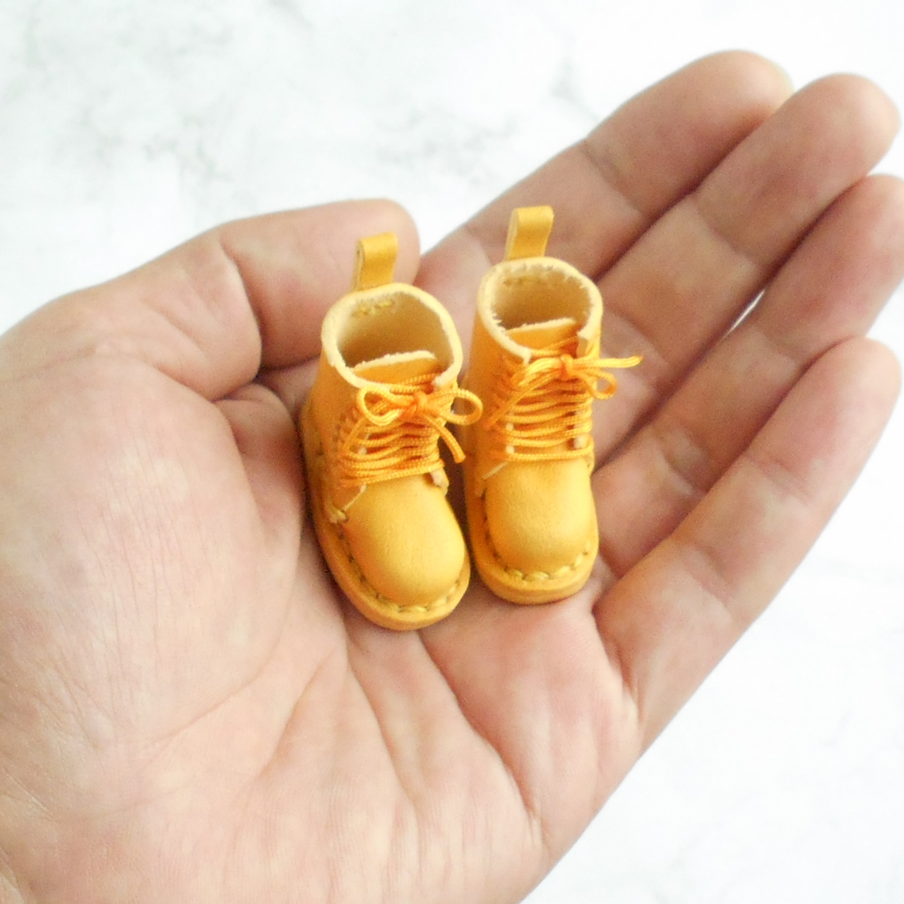 5個限カラーのぶち編み上げブーツ手作りキット