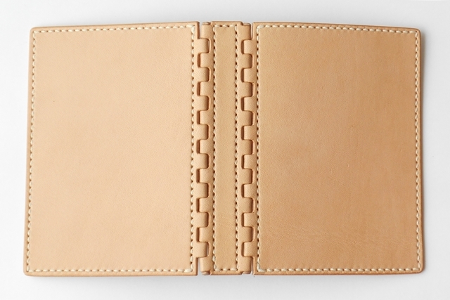 ミニ６穴 レザー蝶番のシステム手帳 Natural 3