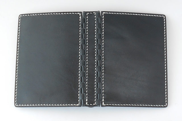 ミニ６穴 レザー蝶番のシステム手帳 Navy 3