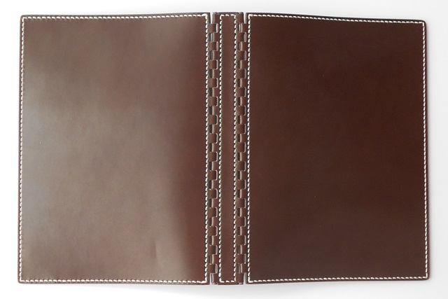A5 レザー蝶番のシステム手帳 Brown 3