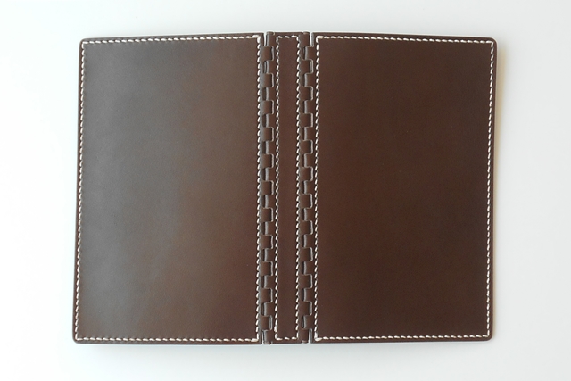 バイブル レザー蝶番のシステム手帳 Brown 3