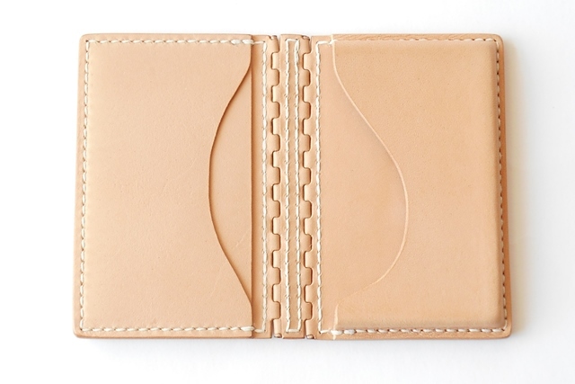 レザー蝶番の名刺入れ Natural 4