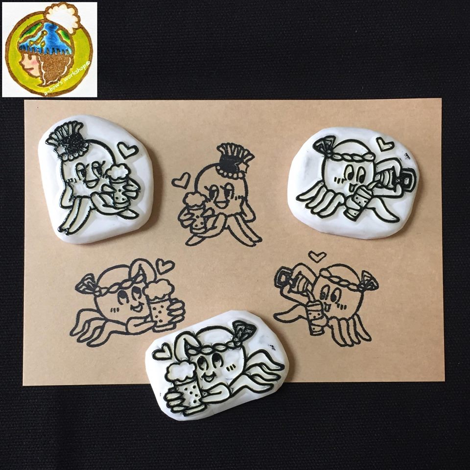 a-bow の消しゴムはんこ2