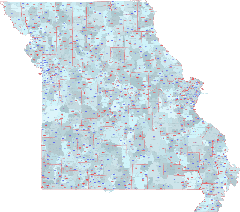 MO ZIP Code Map With Cities Counties Your Vector Maps Com MO Zip Code Map With Cities Counties 800x705 .webp