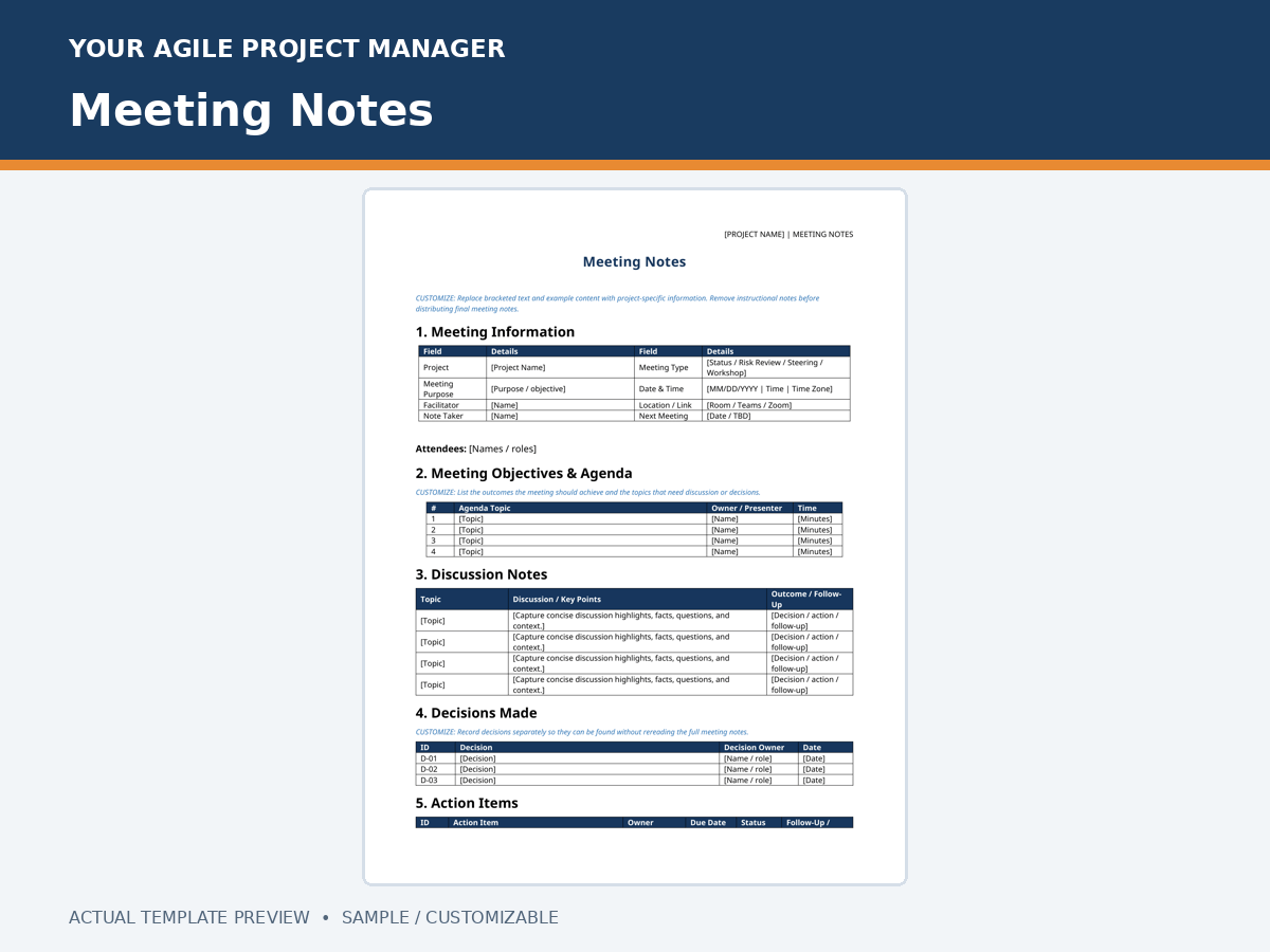 Meeting Notes Template
