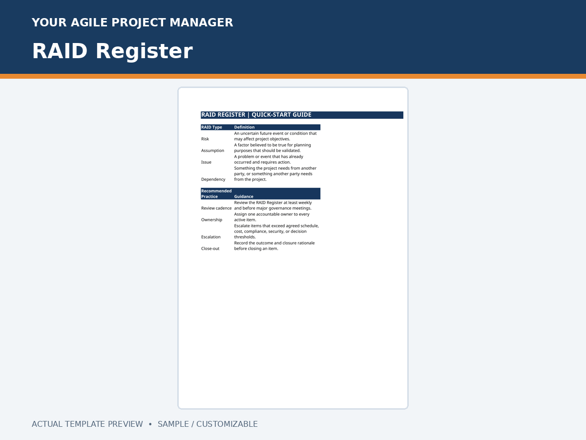 RAID Register