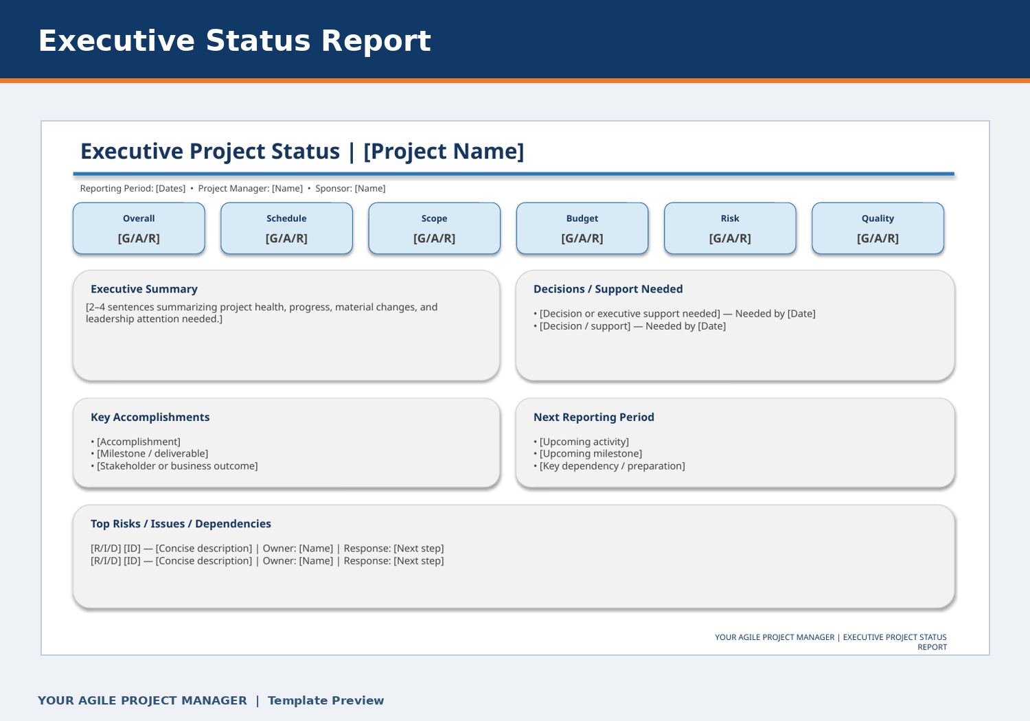 Executive-Status-Report