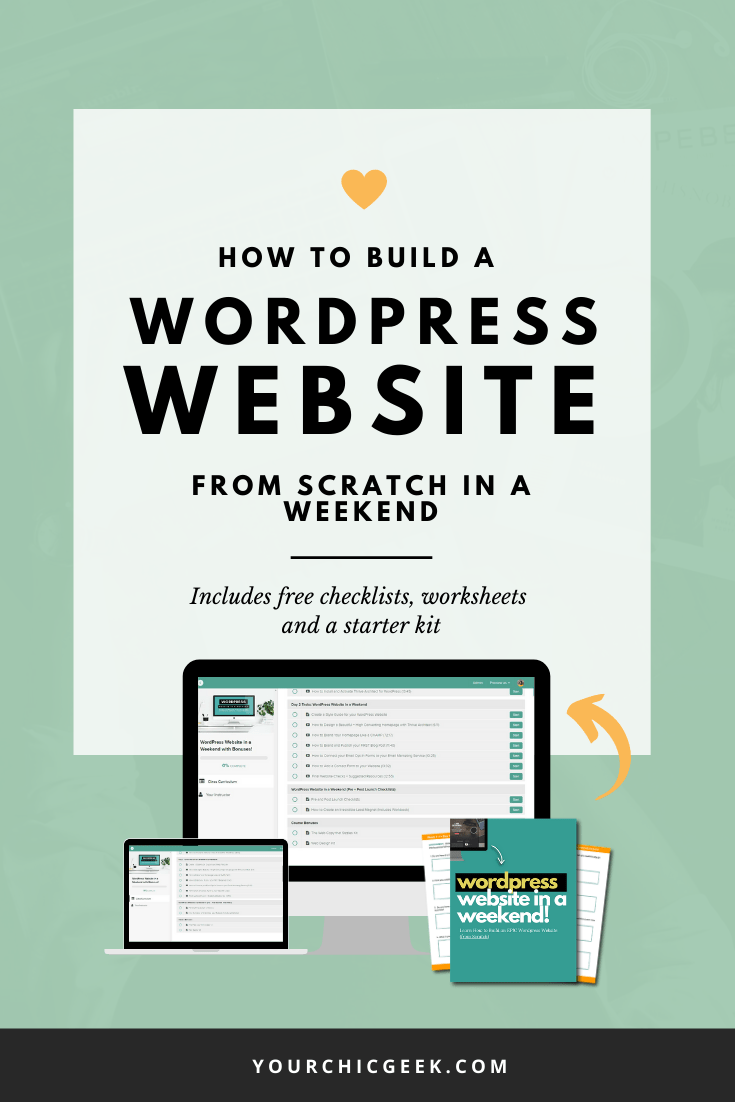 Organize and share your learning with class central lists. How To Build A Wordpress Website From Scratch In A Weekend Yourchicgeek